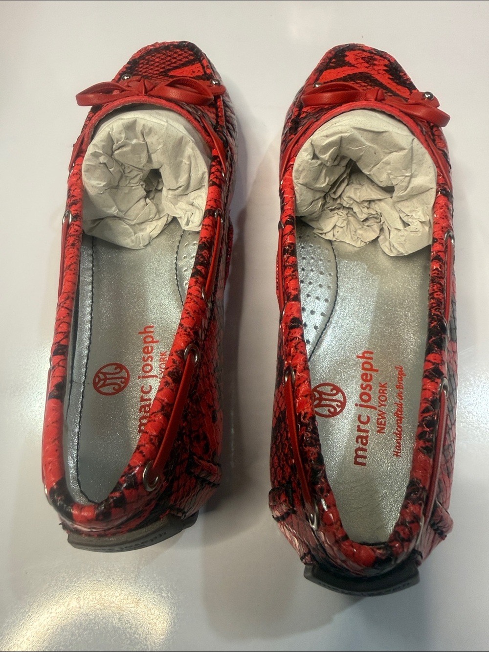 Marc Joseph Cypress Hill Red Viper Loafers Women’s 6.5 NWT w/ Box - Picture 2 of 7